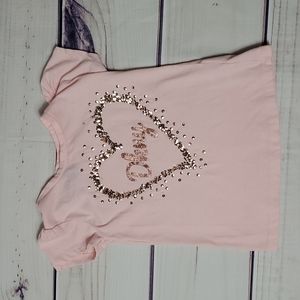DKNY Girls Sequins Hear T-shirt